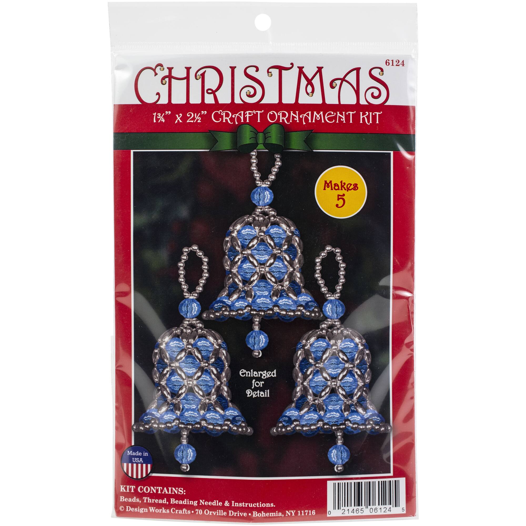 Design Works™ Blue Bells Beaded Ornament Kit